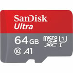 Sandisk 64GB Micro SD XC A1 U1 Card Class 10 120MB/s For Phone Camera Dash Cam 