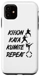 Coque pour iPhone 11 Karate Pillars Martial Artist