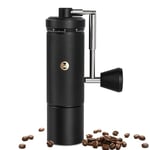 Manual Coffee Grinder S3 TIMEMORE, External Adjustment, Folding Handle， Upgrade Integrated All-Metal Body, Espresso Moka Pour Over French Coffee, Black