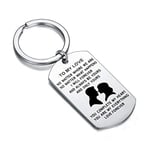 Waeceip Couple Keychain to My Love Keychain Wife Husband Gifts Boyfriend Girlfriend Gifts Valentine Gift Anniversary Day Gifts Birthday Jewellery Wedding Gift (To My Love, No Matter What)