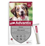 Advantix Chien Moyen entre 10 et 25 kg – Pipettes pour chien contre 6 parasites – Traitement et protection pour votre chien pendant 4 semaines – 6 x 2,5 ml