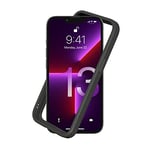 RhinoShield Coque Bumper Compatible avec [iPhone 13/13 Pro] | CrashGuard NX - Protection Fine Personnalisable - Absorption des Chocs [sans BPA] - Graphite