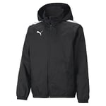 PUMA unisex-child teamLIGA All Weather JKT Jr Sweater, Puma Black-puma Black, size:128