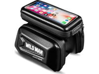 Wildman Bicycle Case/Holder Xl E6s Frame Bag Black/Black