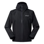 Berghaus Men's Paclite Dynax Gore-Tex Waterproof Shell Jacket, Lightweight, Eco-Friendly, Durable Coat, Black, 3XL