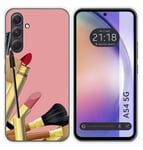 Coque Silicone pour Samsung Galaxy A54 5G Design Pinceaux Dessins