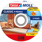 tesa tetningslist P-profil 5,5 x 9 mm x 100 m, brun