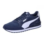 PUMA Mixte St Runner v4 NL Sneaker, Club Navy White, 46 EU