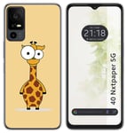 Housse En Silicone Pour TCL 40 NXTPAPER 5G Design Girafe Dessins