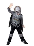 Smiffys Deluxe Skeleton Knight Costume Top with EVA Chest, Cape, Trousers & EVA Mask, Halloween Child Fancy Dress, Skeleton Dress Up Costumes