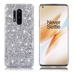 OnePlus Glitter 8 Pro kuoret - Hopea Hopea/Harmaa