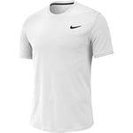 Nike Men Court Dri-FIT T-Shirt - White/White/Black, Large