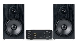 Mini Chaîne HiFi Système Haut Parleur Stereo Amplificateur 2-Voies Woofer 6.5''