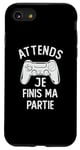 Coque pour iPhone SE (2020) / 7 / 8 Jeu Vidéo Garçons Filles Gamer, Attends Je Finis Ma Partie