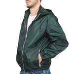 Veste Coupe Vent Homme Femme avec Détails Réfléchissants - Veste Cape de Pluie Imperméable Mi Saison pour Fille Garçon (FR/ES, Alpha/Lettres, M, Taille Normale, Taille Normale, Vert)