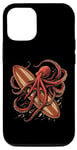 Coque pour iPhone 15 Pro Planche de surf Octopus Kraken Surf Board Ocean Surfer