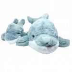 Wild Republic Ecokins Dolphin Medium Plush Toy Blå