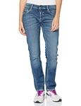 REPLAY Women's Joplyn Straight Jeans, Blue Medium Blue, 31W / 32L