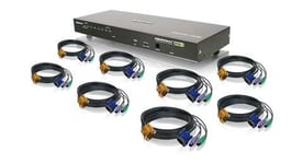 IOGEAR 8-Port Combo VGA KVMP Switch