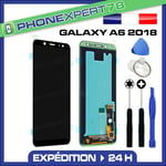 VITRE TACTILE + ECRAN LCD ORIGINAL SAMSUNG GALAXY A6 NOIR A600 + OUTILS