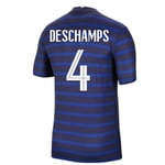 2020-2021 France Home Football Soccer T-Shirt (Didier Deschamps 4)