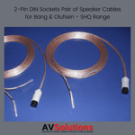 B&O Speaker Cables (2-Pin DIN SKTS, Pair, SHQ) for Bang & Olufsen CX OFC 8 Mtrs