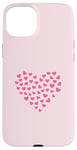 Coque pour iPhone 15 Plus Pink Heart Love Graphic Icon Filled With Little Hearts