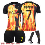 23-24 Mbappe 7 Paris Saint-Germain special edition co-branded ny säsong senaste vuxna barn tröja fotboll Kids 28(150-160cm)