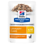 Hill's PD Feline c/d Urinary Care Våtfoder Påse 85g 6 st