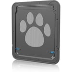 Groofoo - Chatière pour Chat,Chatière Chien Porte de Chat avec Serrure Chatières pour Petit Animaux Cat Mate Verrouillable en abs Facile à Installer