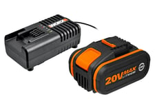 Worx Batteri & laddare WA3604 20V 4.0Ah