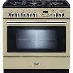 Rangemaster Professional Plus FXP PROP90FXPDFFCR/C 90cm Dual Fuel Range Cooker - Cream - A Rated