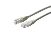 Câble réseau RJ45 blindé croisé 2.00m Cat.5e gris