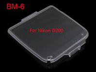 BM-6 Hard Clear Plastic Rear LCD Monitor Screen Cover Protector For Nikon D200