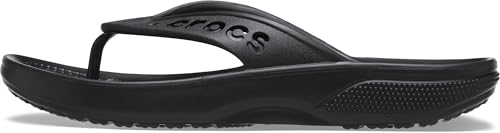 Crocs Sandales Via Flip Unisexe, Noir, 47 EU, Noir, 46/47 EU