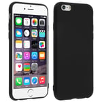 Coque iPhone 6S / 6 Coque Silicone Gel Souple Mat Protection Antirayures Noir