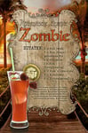 Schatzmix Plaque décorative en métal Motif Cocktail Zombie 20 x 30 cm