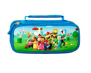 Franco Cosimo Panini Editore SuperMario - Trousse de rangement avec fermeture éclair, intérieur orgné, idéale pour organiser la papeterie et petits objets - 20 x 7 x 13 cm, bleu, Taglia Unica, Casual