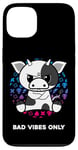 Coque pour iPhone 13 Bad Vibes Only Grumpy Looking Figurine de vache