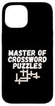 iPhone 15 Puzzle Lover Master of Crossword Puzzles Case