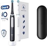 Oral-B iO Series 4 Duo Elektrisk tandbørste - Sort/Hvid