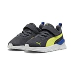 PUMA Mixte bébé ANZARUN Lite AC INF Basket, Galactic Gray-Lemon Sherbert Black, 20 EU