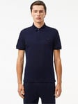 Lacoste Regular Fit Paris Stretch Polo Shirt - Navy, Navy, Size Xl, Men