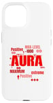 Coque pour iPhone 15 Graphique rouge Max Aura Red