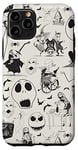 Coque pour iPhone 11 Pro Tim Burton L'Étrange Noël de Monsieur Jack Impression à l'encre