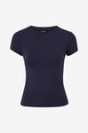 Gina Tricot - Topp Soft Touch Short Sleeve Top - Blå