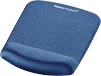 FELLOWES - Tapis de Souris - Repose Poignet PlushTouch¿ - Mousse Mémoire de Forme - Bleu - 1 Unité.[G1125]