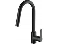 Kitchen Faucet Invena Elia Stand Sink Battery With Black Spout Switch