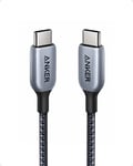 Anker 765 USB C to USB C Cable (140W 3ft Nylon), USB 2.0 Fast Charging USB C Cable for MacBook Pro 2021, iPad Pro, iPad Air 4th, Samsung Galaxy S21, Pixel, and More (3 ft)