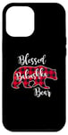 Coque pour iPhone 12 Pro Max Blessed Babushka Bear Red Buffalo Check Plaid Cadeau pour grand-mère